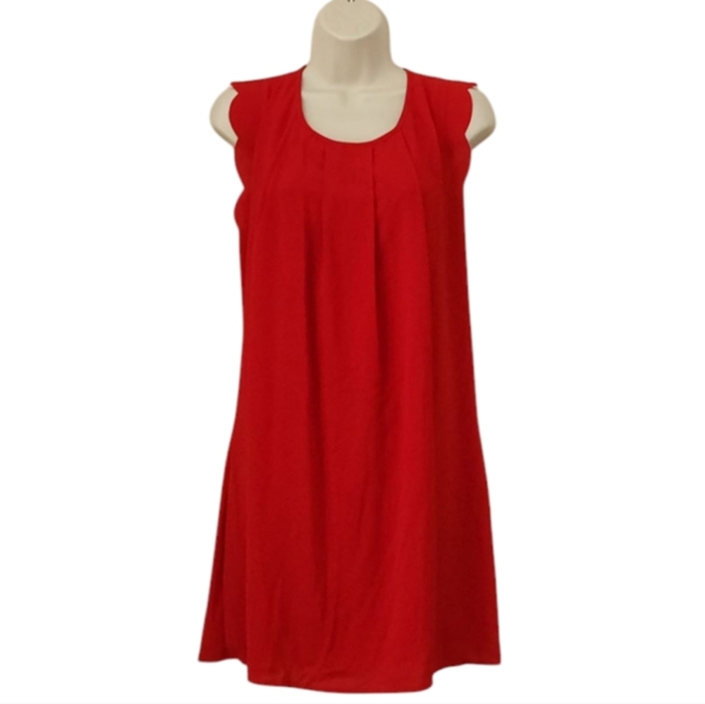 Speechless‎ Sleeveless Tank Top Round Neck Midi Womens Red Casual Summer Dress